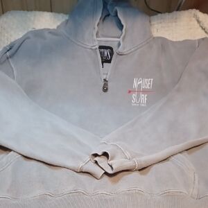 Vintage Mens Nauset Surf Gray Pullover Hoodie